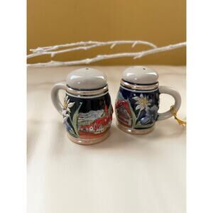 VTG Beer Stein Salt & Pepper Shakers New! 2.75"